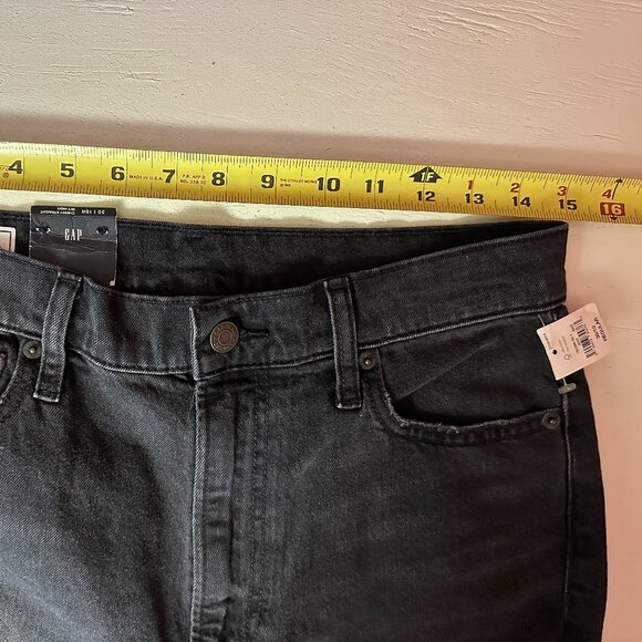 SOLD GAP Women's Sky High Rise Vintage Slim Jeans - NWT, Black, Size 30/Size 10 - Picture 8 of 10